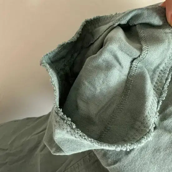 [BUNJANG] CC Collect Vintage Green Linen Eyelet Dress / 백화점 씨씨콜렉트 빈티지 그린 린넨 아일렛 원피스