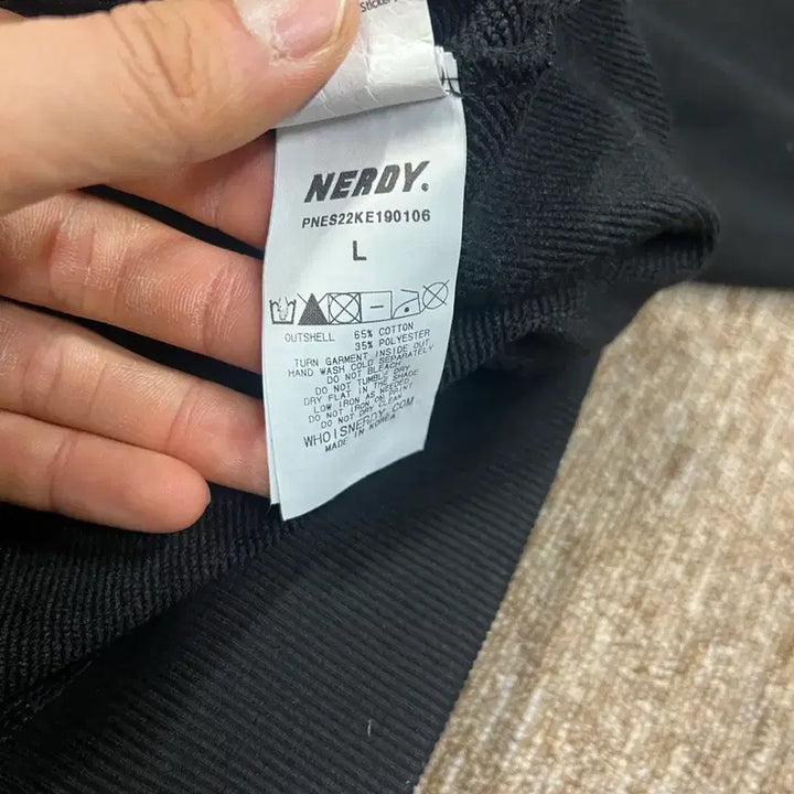 [BUNJANG] NERDY Tiger Graphic Hoodie - Black (Size L) / NERDY 타이거 그래픽 후드 L 블랙