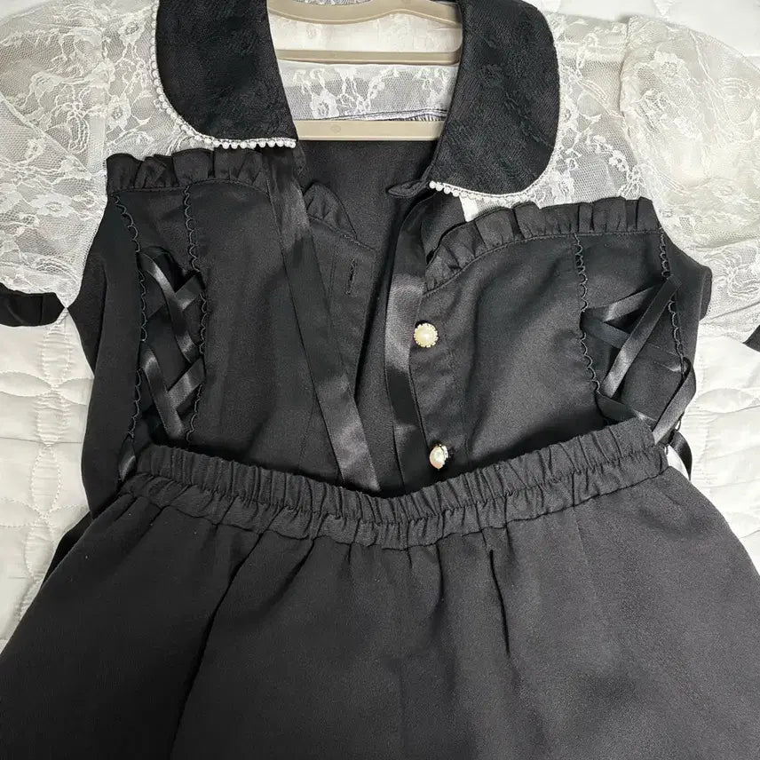 [BUNJANG] Secret Honey Bubble Sleeves Top and Skirt Set / 시크릿허니 시허니 반팔셋업 / 양산형 지뢰계 버블즈 리즈리사 마즈