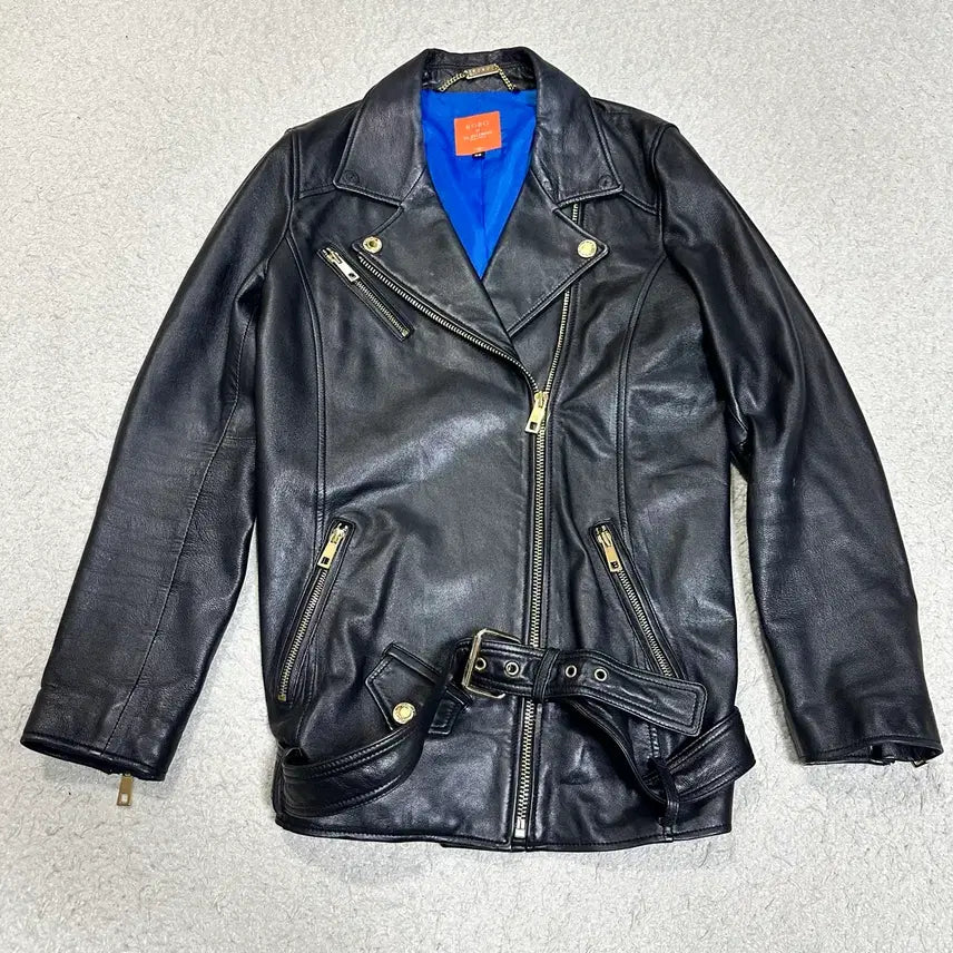 [BUNJANG] ROBO 32DICEMBRE Lambskin Leather Rider Jacket / ROBO X 32DICEMBRE 양가죽 라이더자켓 66
