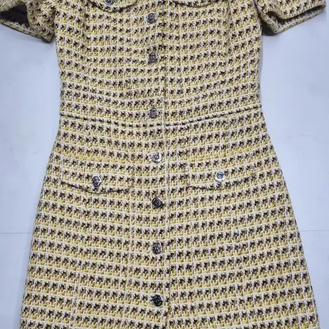 [BUNJANG] Maje Tweed Short Sleeve Dress / 마쥬 반팔트위드 원피스 36  새상품