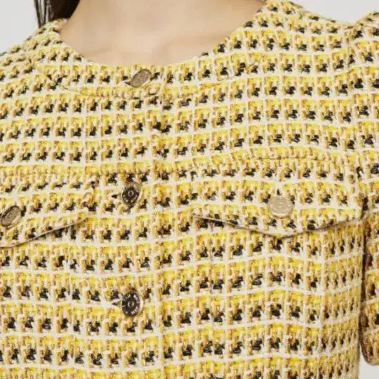 [BUNJANG] Maje Tweed Short Sleeve Dress / 마쥬 반팔트위드 원피스 36  새상품