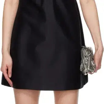 [BUNJANG] Shushutong Off-Shoulder Mini Dress Black / shushutong 오프 숄더 미니드레스 블랙 리본