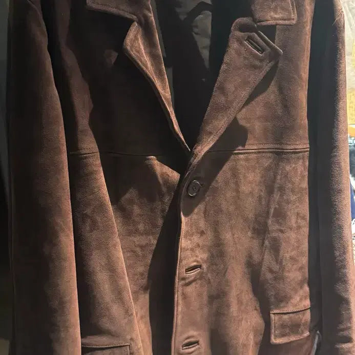 [BUNJANG] Thebarnett Appy Suede Car Coat / 더바넷  Appy Suede Car Coat 스웨이드자켓 새상