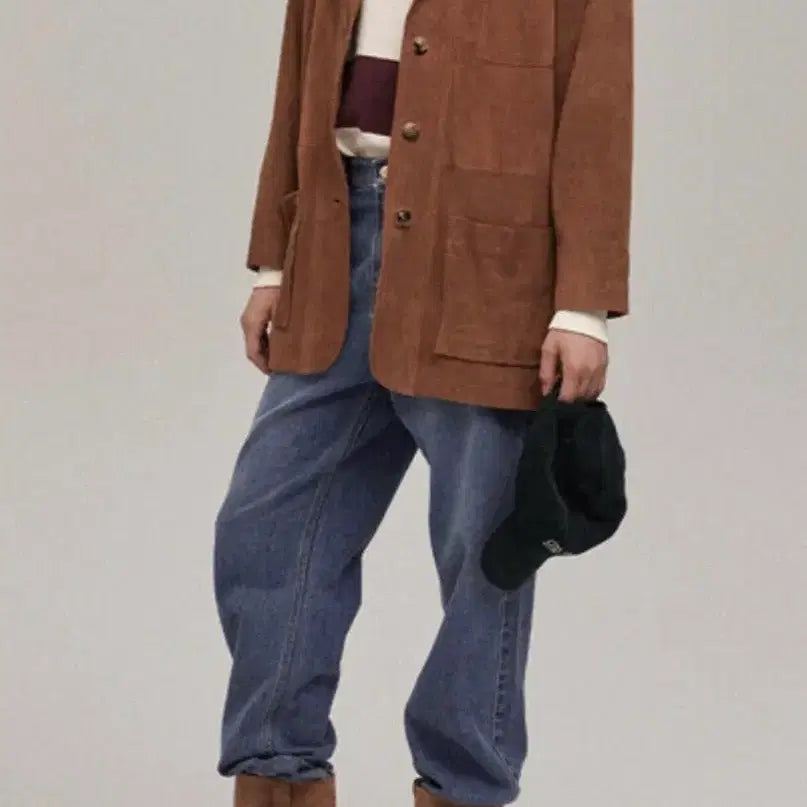 [BUNJANG] Thebarnett Appy Suede Car Coat / 더바넷  Appy Suede Car Coat 스웨이드자켓 새상