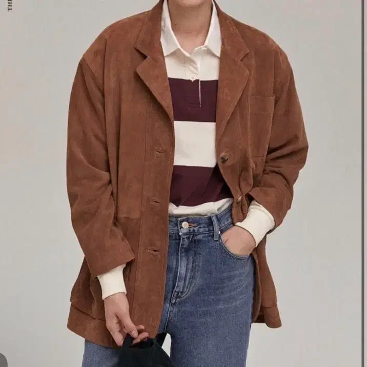 [BUNJANG] Thebarnett Appy Suede Car Coat / 더바넷  Appy Suede Car Coat 스웨이드자켓 새상
