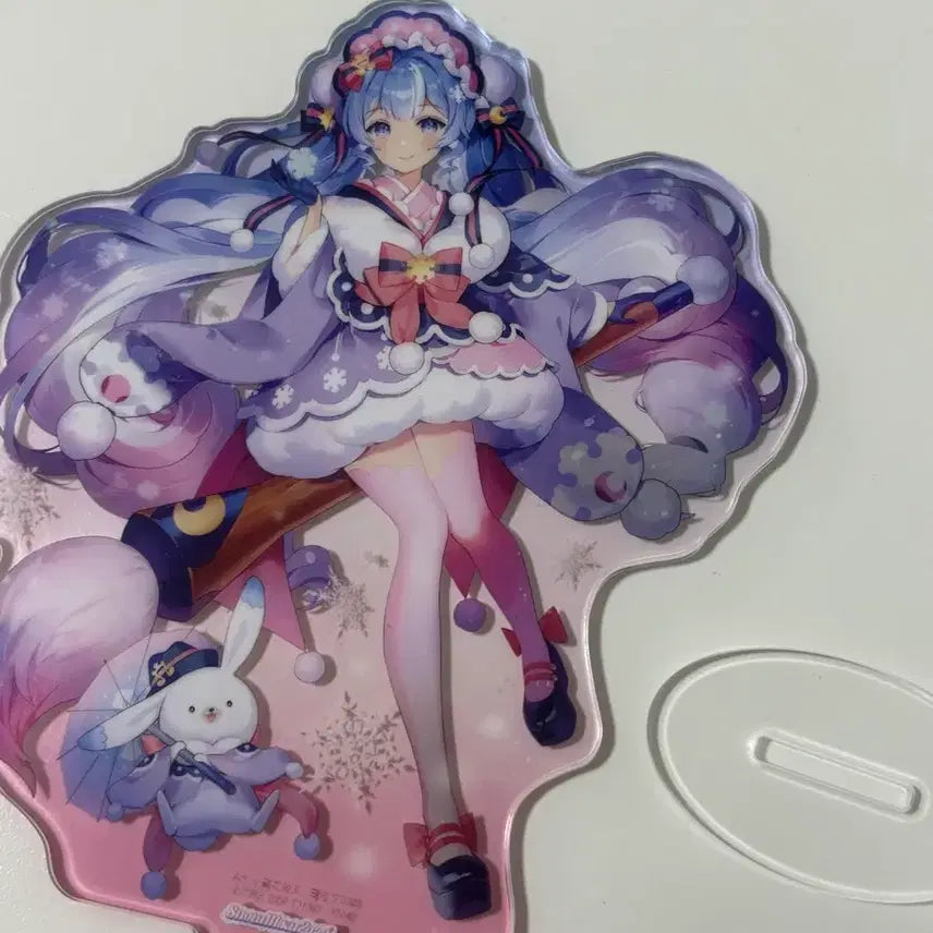 [BUNJANG] Hatsune Miku Yukimiku Acrylic Stand / 하츠네 미쿠 유키미쿠 쿠지 제일복권 D상 아크릴 스탠드 (급처