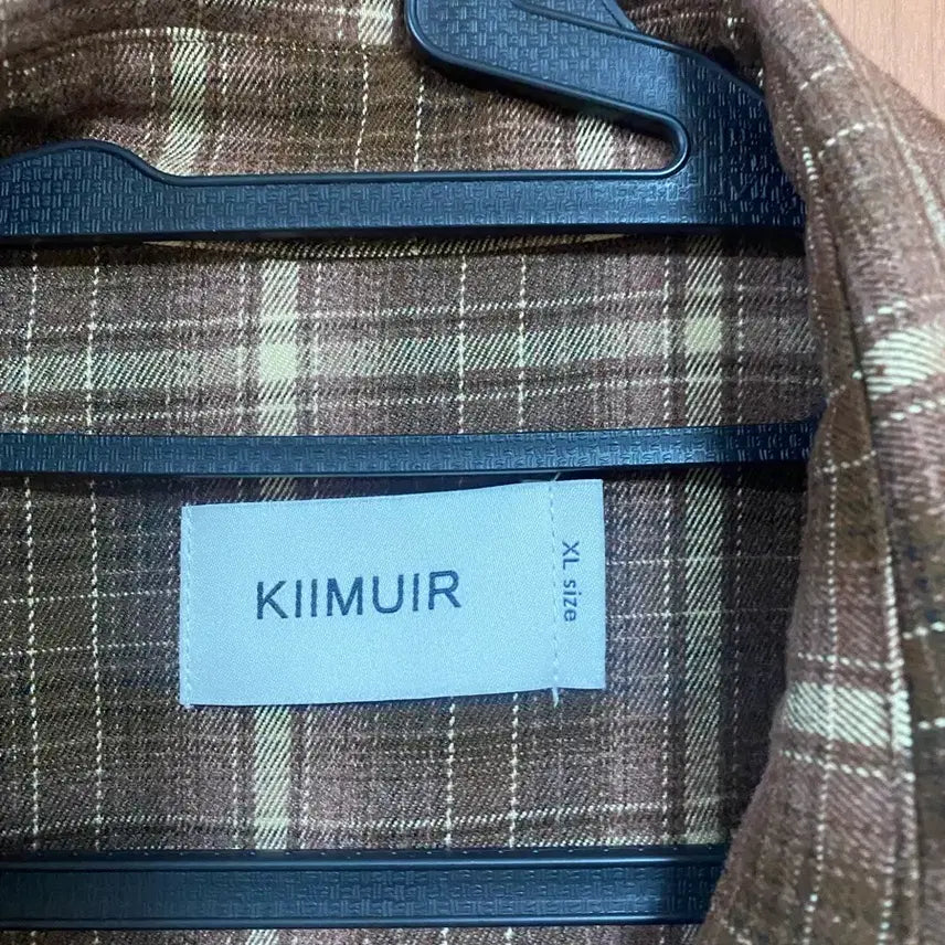 [BUNJANG] KIIMUIR Brown Check Shirt XL / [KIIMUIR] 키뮤어 브라운 체크 셔츠 XL사이즈
