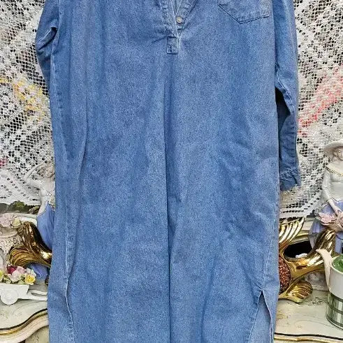 [BUNJANG] Loose Fit Denim Long Dress / 데님 롱 원피스 루즈핏