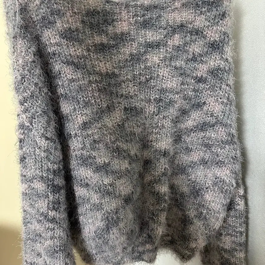[BUNJANG] One Shoulder Angora Knit Top / 원숄더 앙고라 니트