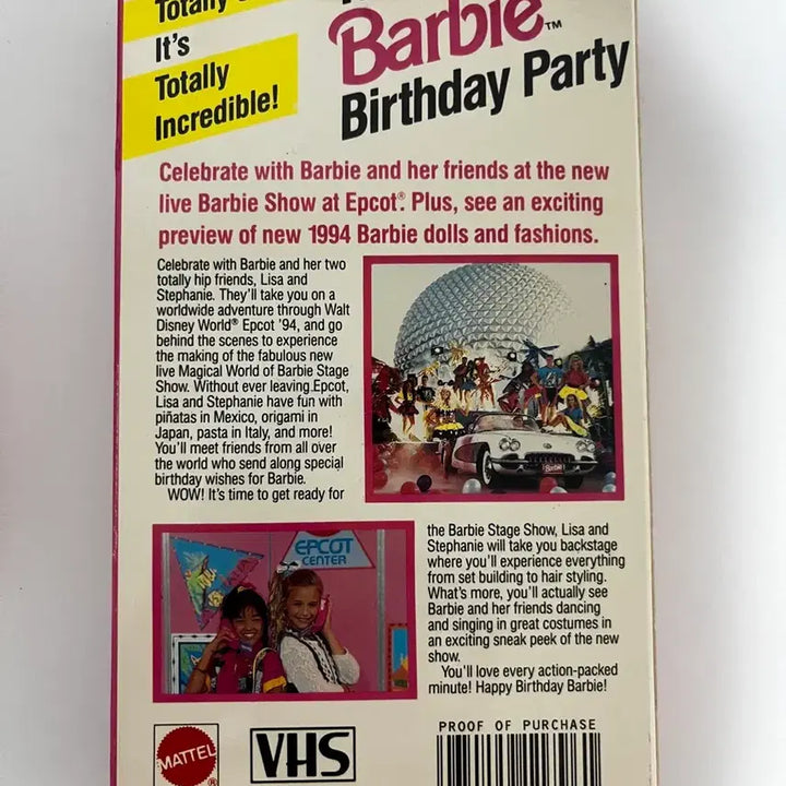 [BUNJANG] Vintage 1994 Barbie Birthday Party Video / 빈티지 94년도 희귀 바비 생일파티 비디오 디즈니