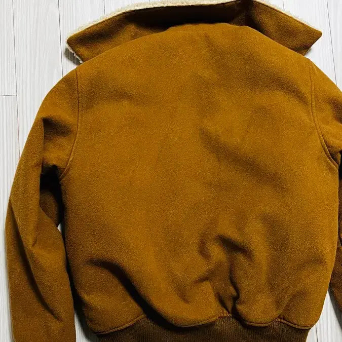 [BUNJANG] Small Birds Brown Bomber Jacket / 스몰버즈 털카라 브라운 봄버 자켓