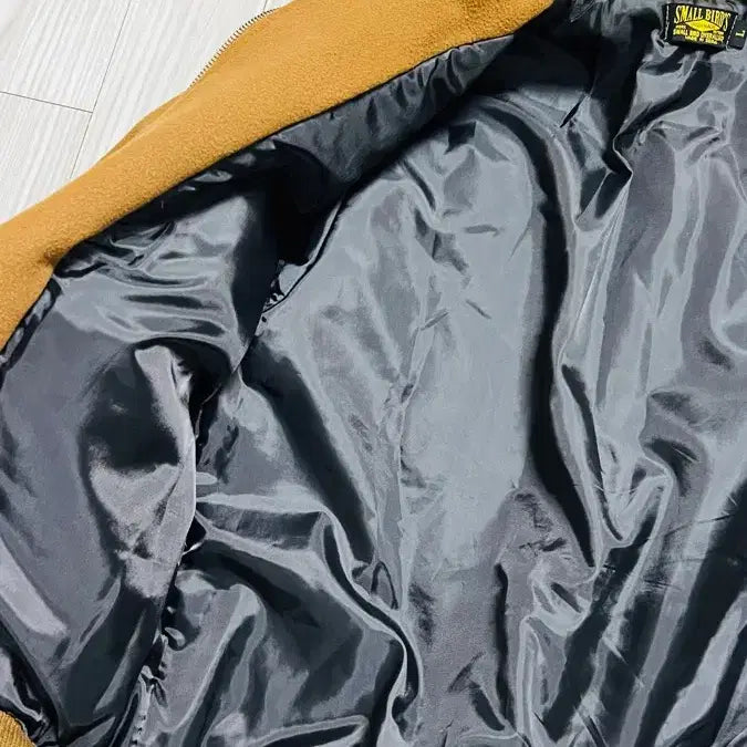 [BUNJANG] Small Birds Brown Bomber Jacket / 스몰버즈 털카라 브라운 봄버 자켓
