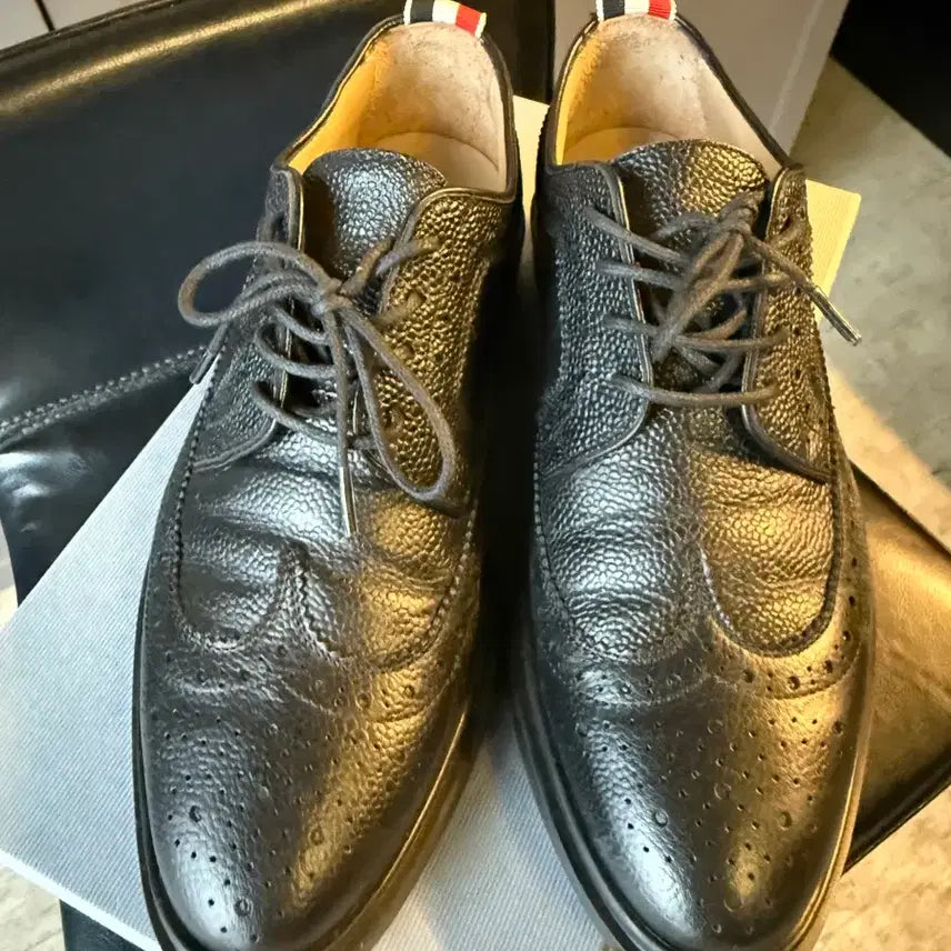 [BUNJANG] Thom Browne Pebble Grain Long Wing Brogues (EU 36) / 톰브라운 페블그레인 롱 윙 브로그 230(EU 36)
