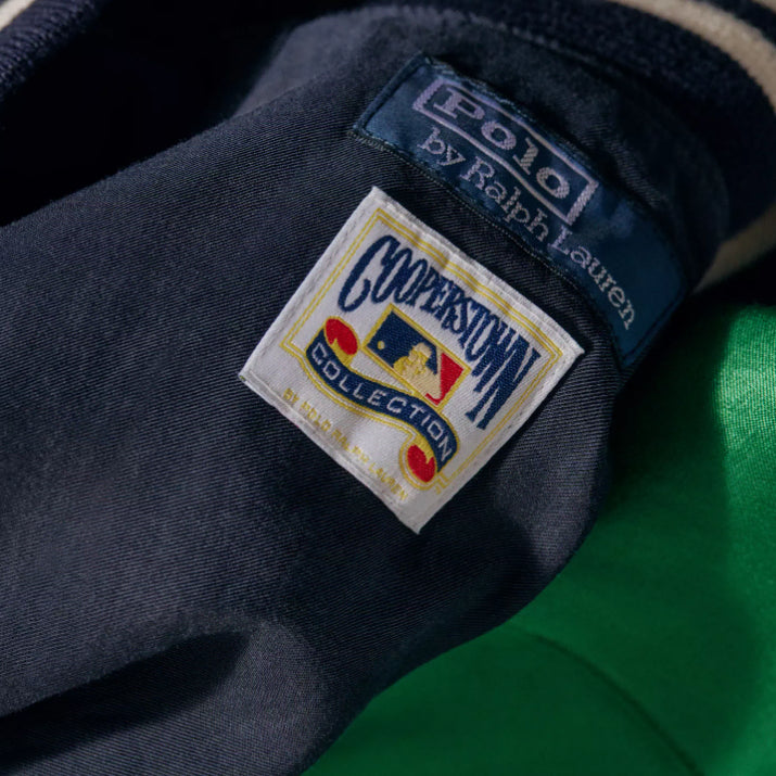 [BUNJANG] Polo Ralph Lauren Yankees Satin Jacket - Navy - L / 폴로 랄프로렌 양키스 새틴 자켓 / 네이비 / L