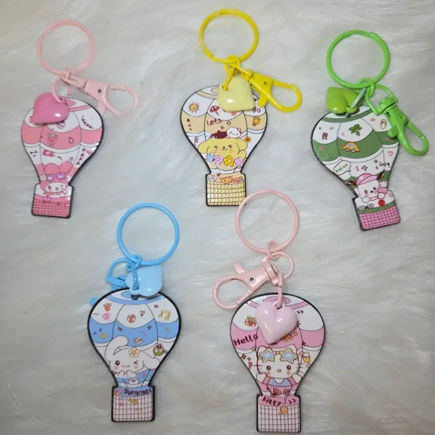 [BUNJANG] Sanrio Hot Air Balloon Keychain / 열기구 산리오 고퀄 핸드메이드  키링