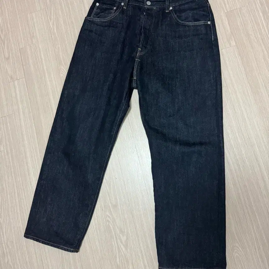 [BUNJANG] HATSKI Wide Tapered Denim One Wash / 하츠키(HATSKI) 와이드테이퍼드데님 원워시(HTK-22003)