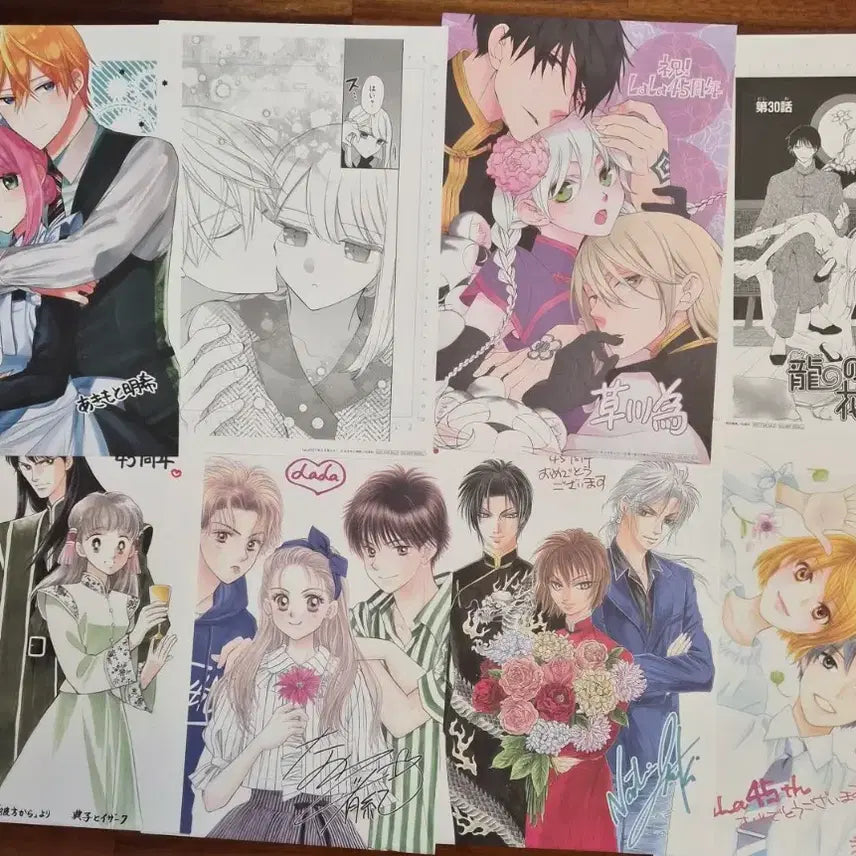 [BUNJANG] One-shot Illustration Bromide / 일본 순정만화 원화 봄폭풍 일러스트 브로마이드 하나또유메 lala 부록