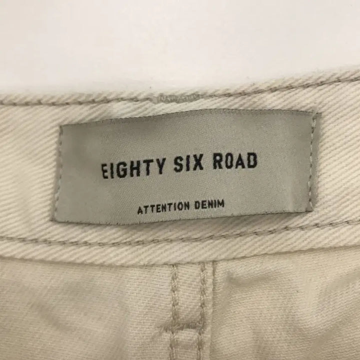[BUNJANG] 86 Road One-Tuck Wide Cream Jeans / 86로드 원턱 와이드 크림진 [32인치]