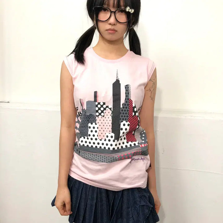 [BUNJANG] FUBU Dot Printed T-shirt / S FUBU 후부 도트 프린팅 티셔츠