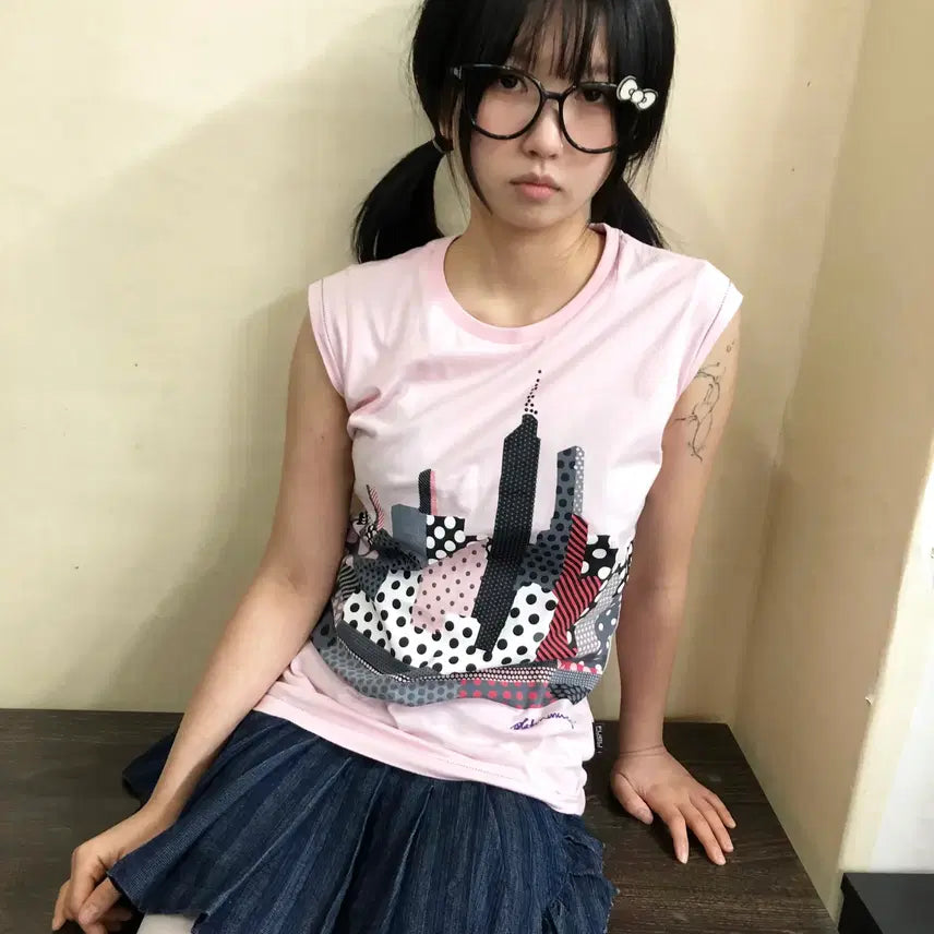 [BUNJANG] FUBU Dot Printed T-shirt / S FUBU 후부 도트 프린팅 티셔츠