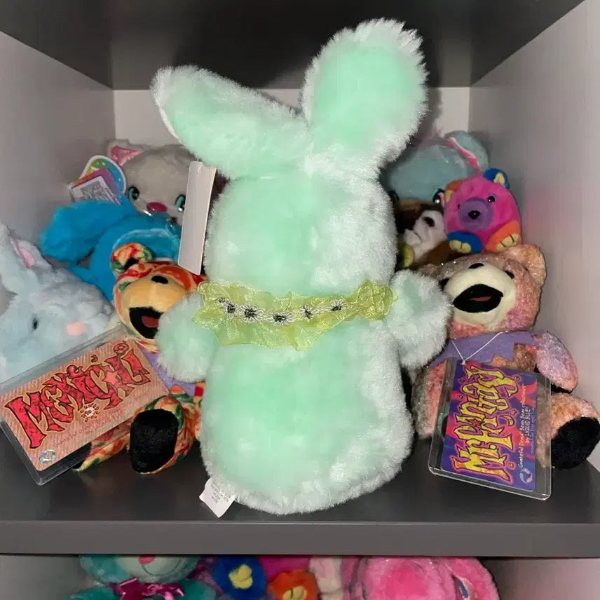 [BUNJANG] Vintage Lace Mint Easter Bunny Doll / 빈티지 레이스 민트 이스터 토끼 인형