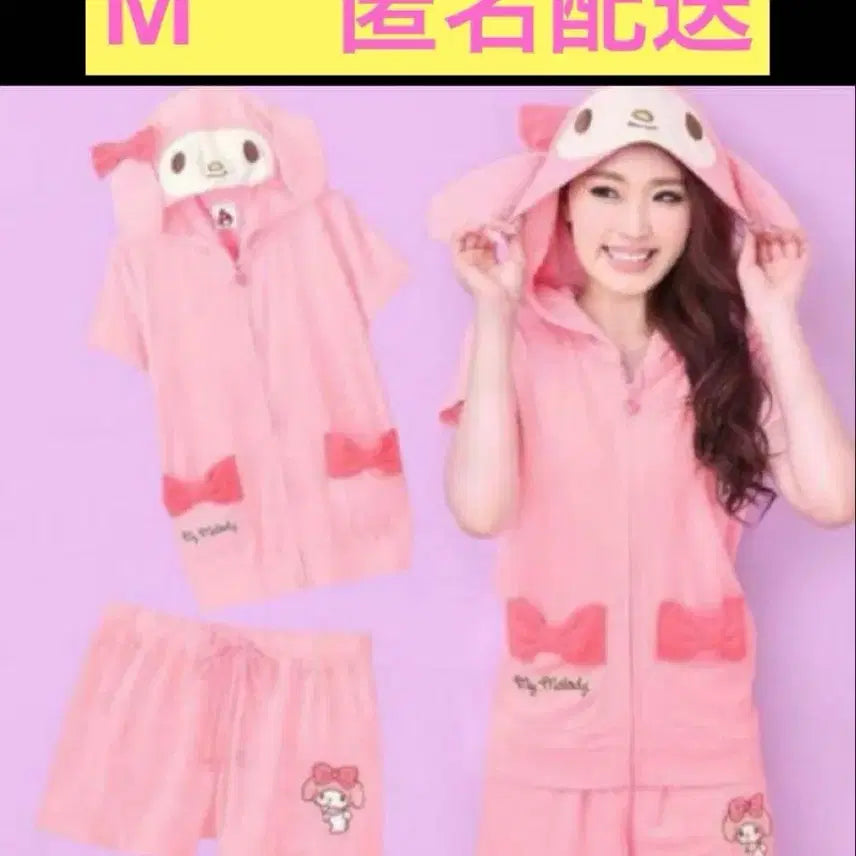 [SOLD OUT] 산리오 마이멜로디 핑크 반바지 에메필마이멜로디 갸루홈웨어 마멜반바지