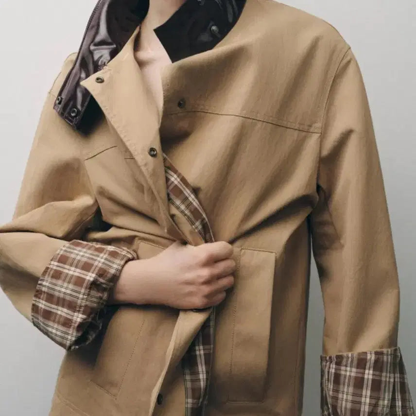 [BUNJANG] Zara ZW Collection Color Block Collar Jacket / Zara ZW collection 배색 칼라 재킷 (마지막 가격 내림!)