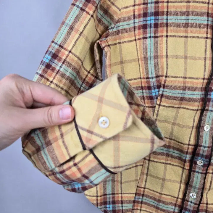 [BUNJANG] Beanpole Ladies Checkered Slim Shirt / [무료배송]빈폴 레이디스 90 여성 도톰하고 슬림한 체크 셔츠