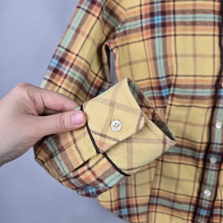 [BUNJANG] Beanpole Ladies Checkered Slim Shirt / [무료배송]빈폴 레이디스 90 여성 도톰하고 슬림한 체크 셔츠