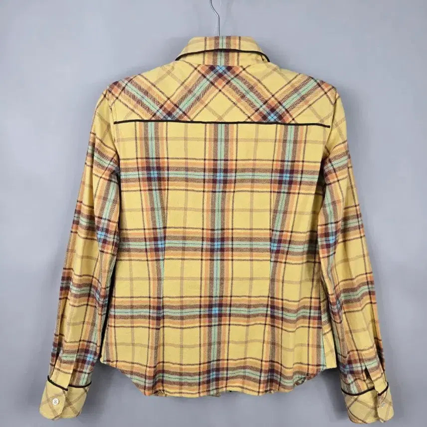 [BUNJANG] Beanpole Ladies Checkered Slim Shirt / [무료배송]빈폴 레이디스 90 여성 도톰하고 슬림한 체크 셔츠