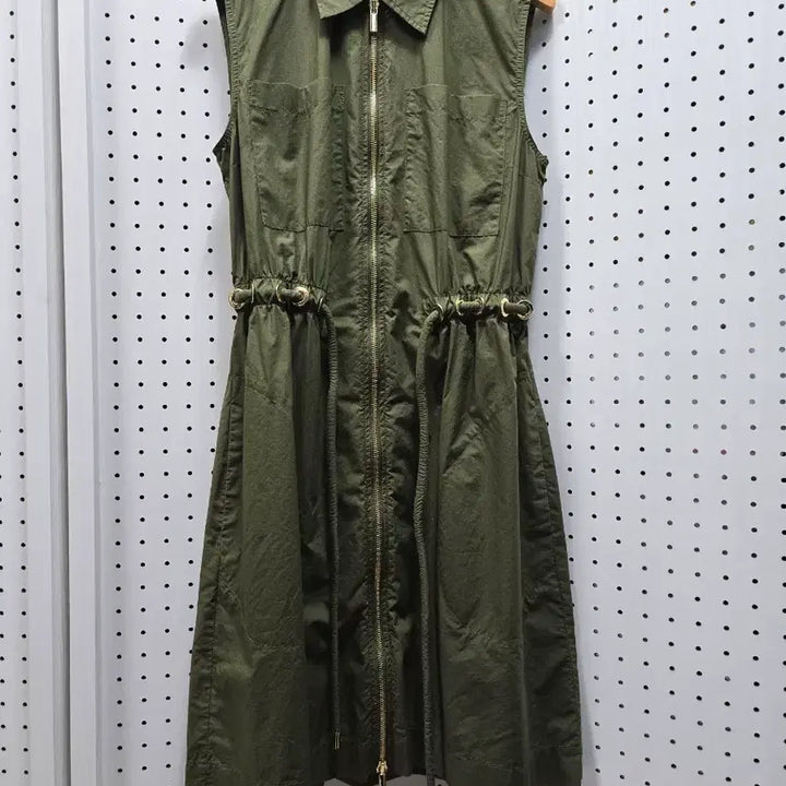 [BUNJANG] Derek Lam Khaki Sleeveless Midi Dress / (1307)데렉 램 카키색 민소매 원피스4