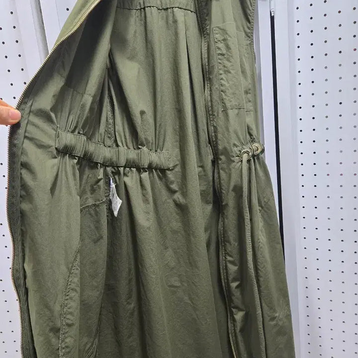 [BUNJANG] Derek Lam Khaki Sleeveless Midi Dress / (1307)데렉 램 카키색 민소매 원피스4