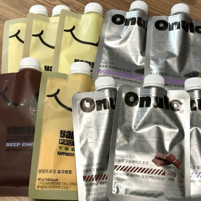 [BUNJANG] YamYam Proting & Onlelo Protein Shake Bundle Set / 총 10개 + 코코밥플레이크 얌얌프로띵, 오늘로 단백질 쉐이크