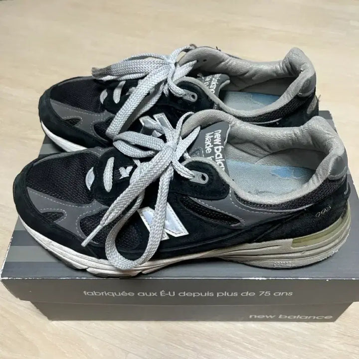 [BUNJANG] New Balance 993 Black 270 D / 뉴발란스 993 블랙 270 D (박스 택 O)