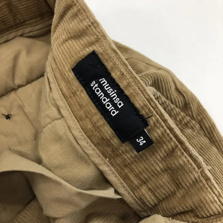[BUNJANG] Musinsa Standard Corduroy Chino Pants / 무신사스탠다드 코듀로이 치노팬츠 33-34 인치