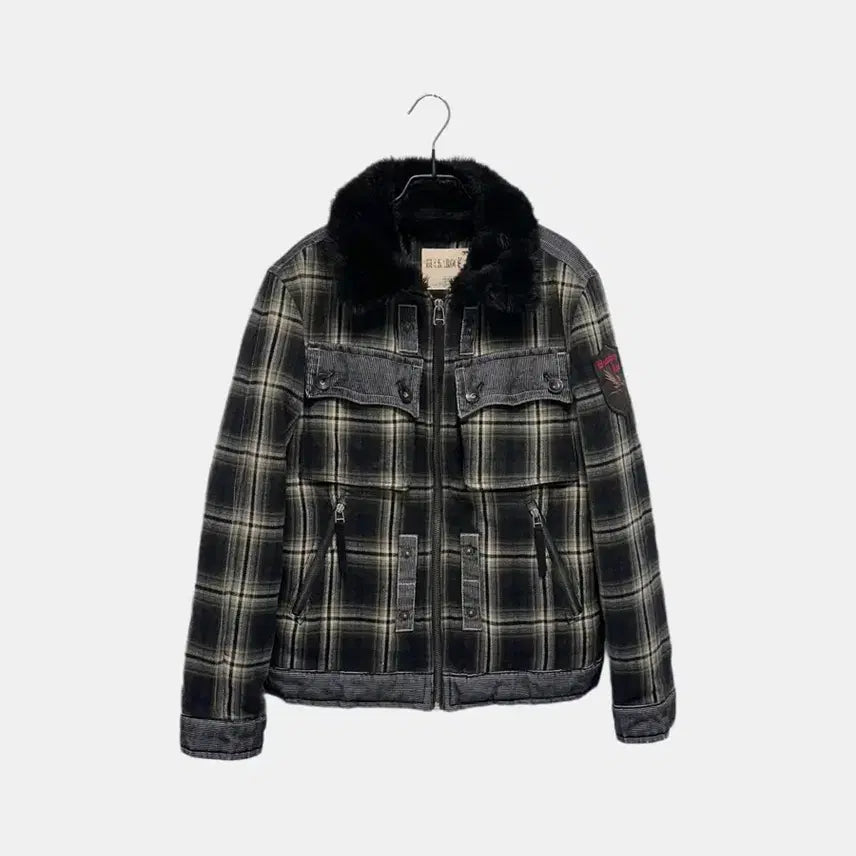 [BUNJANG] Buckaroo Vintage Check Sherpa Jacket / 버커루 buckaroo 빈티지 체크 쉐르파 자켓