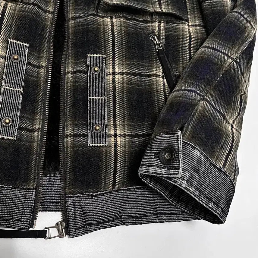 [BUNJANG] Buckaroo Vintage Check Sherpa Jacket / 버커루 buckaroo 빈티지 체크 쉐르파 자켓