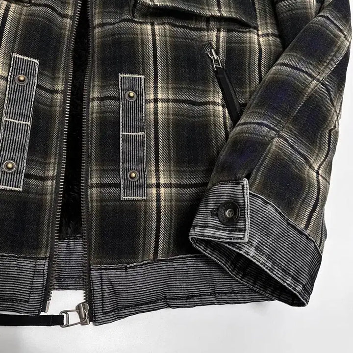 [BUNJANG] Buckaroo Vintage Check Sherpa Jacket / 버커루 buckaroo 빈티지 체크 쉐르파 자켓