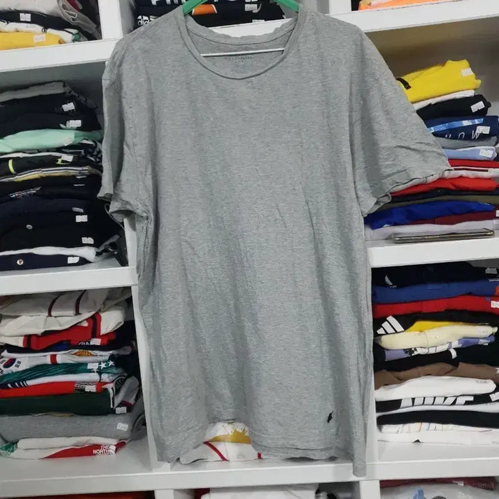 [BUNJANG] Polo Ralph Lauren Gray Short Sleeve T-shirt / 폴로 랄프로렌 회색 반팔 티셔츠