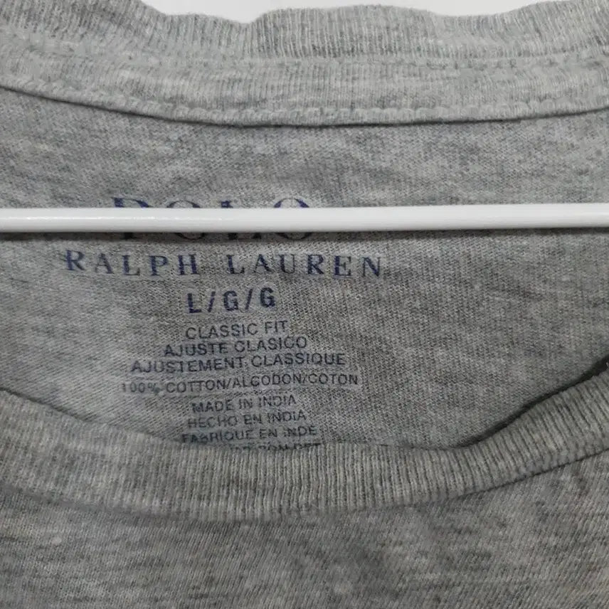 [BUNJANG] Polo Ralph Lauren Gray Short Sleeve T-shirt / 폴로 랄프로렌 회색 반팔 티셔츠
