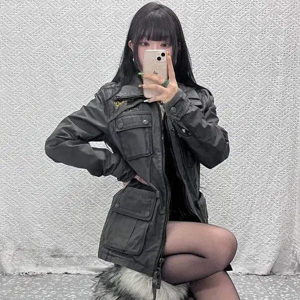 [SOLD OUT] 슈퍼드라이 스트릿 펑크 사파리 워크 헌팅 자켓 S C09578