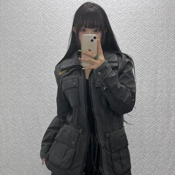 [SOLD OUT] 슈퍼드라이 스트릿 펑크 사파리 워크 헌팅 자켓 S C09578
