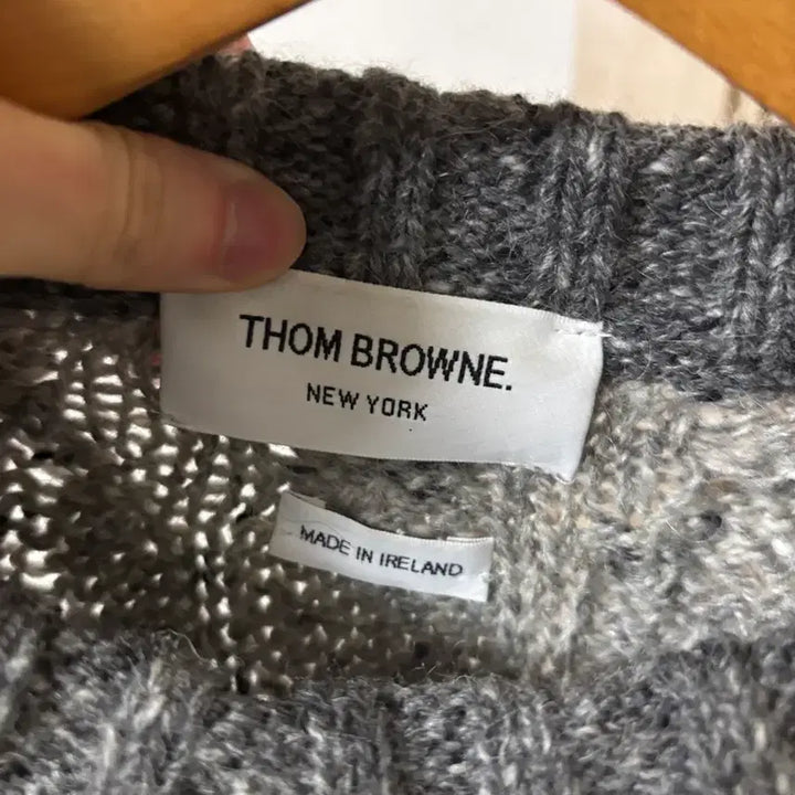 [BUNJANG] Thom Browne Aran Cable Knit Sweater / 톰브라운 아란케이블 니트