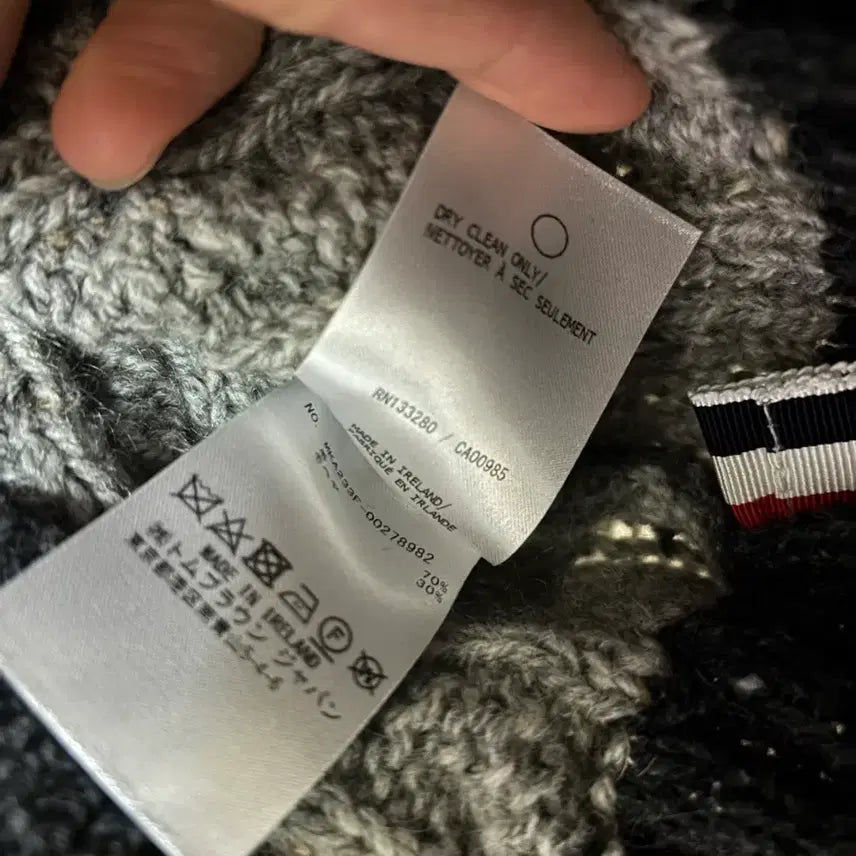 [BUNJANG] Thom Browne Aran Cable Knit Sweater / 톰브라운 아란케이블 니트