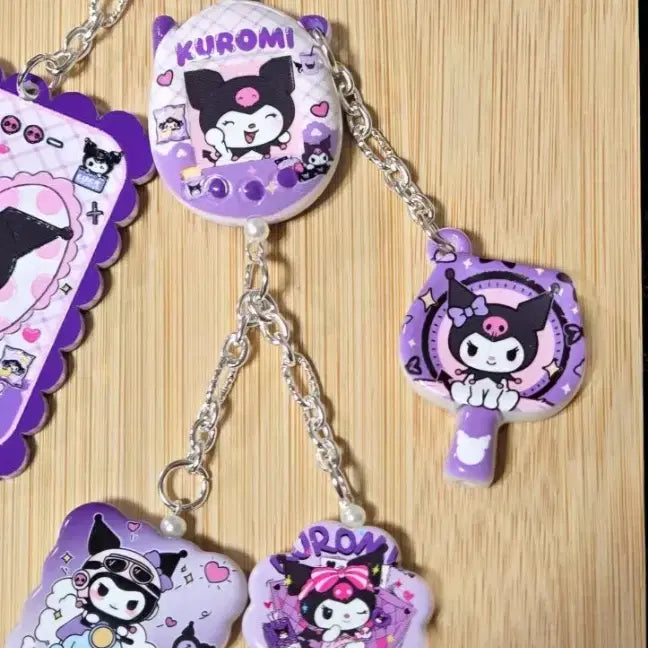 [BUNJANG] Kuromi Hello Kitty Keychain / [핸드메이드] 쿠로미 키링