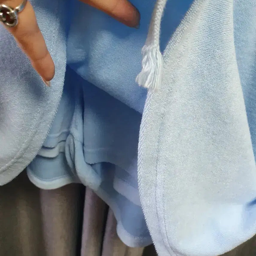 [BUNJANG] High Teen Blue Taeri Two-Piece Set / 하이틴 블루 태리 투피스셋업