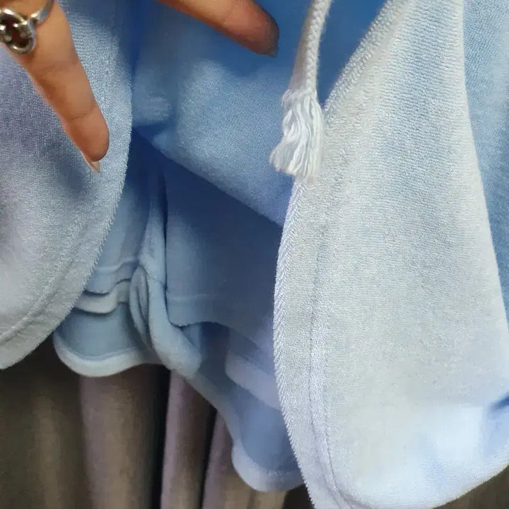 [BUNJANG] High Teen Blue Taeri Two-Piece Set / 하이틴 블루 태리 투피스셋업