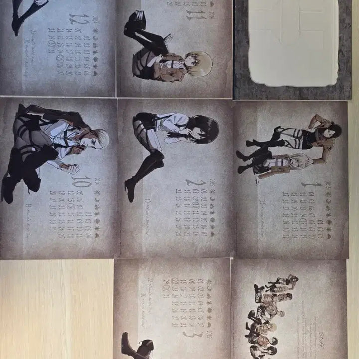 [BUNJANG] Limited Edition Attack on Titan Blu-ray Box Set Survey Corps Calendar Booklet Illustration Cuts / 한정판 진격의거인 블루레이박스 조사병단 켈린더 설정 북클릿 일러스트컷
