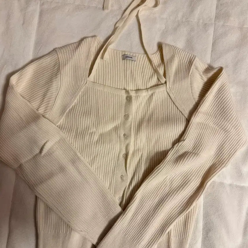 [BUNJANG] LEBANE Ivory Knit Cardigan / 니트가디건